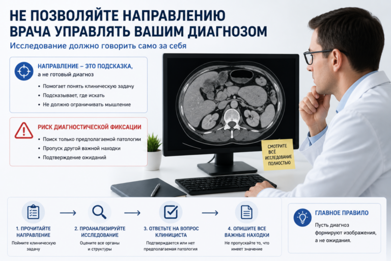Не позволяйте направлению врача управлять вашим диагнозом